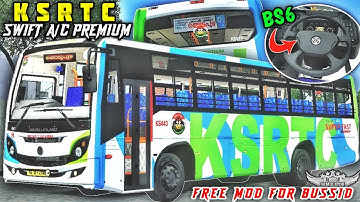 New KSRTC SWIFT A/C PREMIUM BUS MOD For Bussid | Perfect Mod | New Bus Mod | Bus Simulator Indonesia