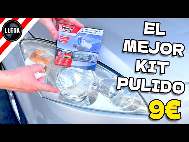 PULIDOR COCHE FAROS 3 LIJAS GAMUZA TACO SPRAY LACA PRESTO