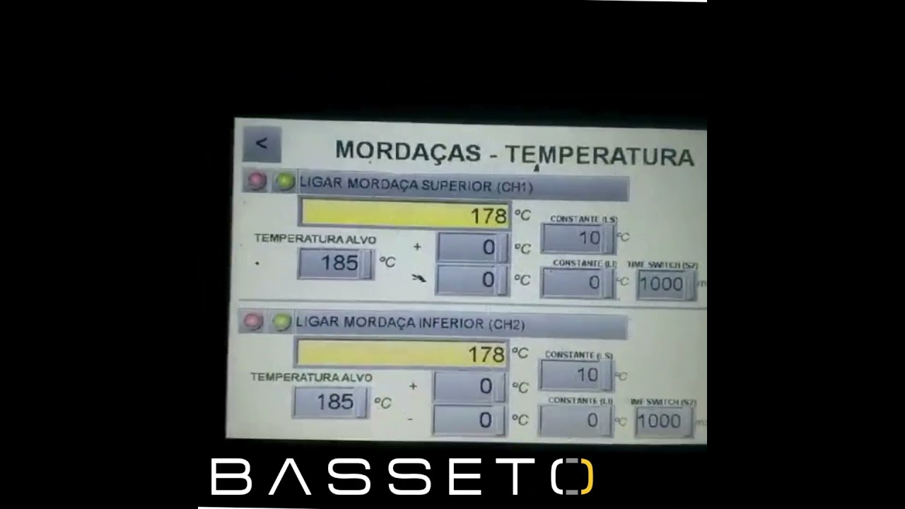 EMBALADORA FLOWPACK BASSETO - H540FR | INTERFACE HOMEM-MÁQUINA