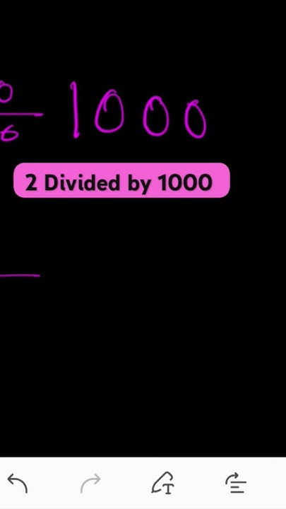 2 Divided by 1000 #maths - YouTube