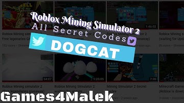 Roblox Mining Simulator 2 Secret DOGCAT Codes