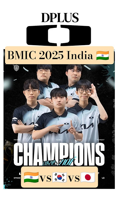 BMIC 2025 India 🇮🇳 | Top 4 Teams Revealed Dplus, Nongshim RedForce, Jecheon Phalanx & DRX #bmic2025