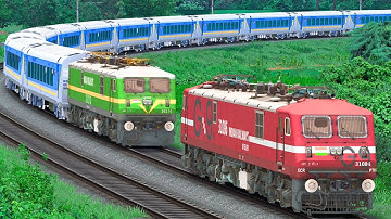 WAG9 RESCUE WAG9 LHB SHATABDI TRAIN | BUMPY RAILROAD | Train Simulator | Railwork | NTG GAMING