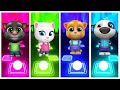 Talking Tom and friends Tom vs Angela vs Ben vs Hunk in  Tiles Hop Coffen danec  # 238