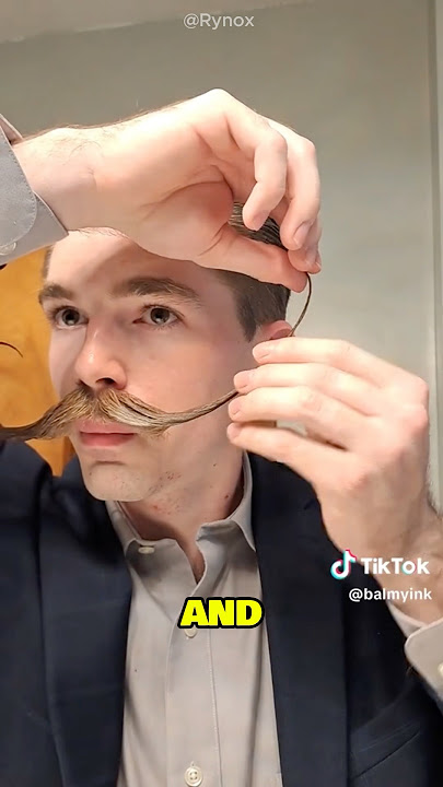 How does he kiss with such a huge moustache
