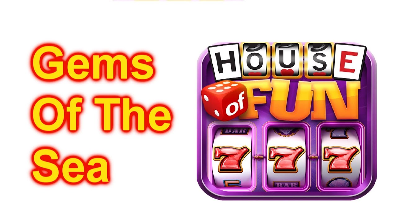 HOUSE OF FUN Slots Game Gems Of The Sea $1 Million Win Cell Phone