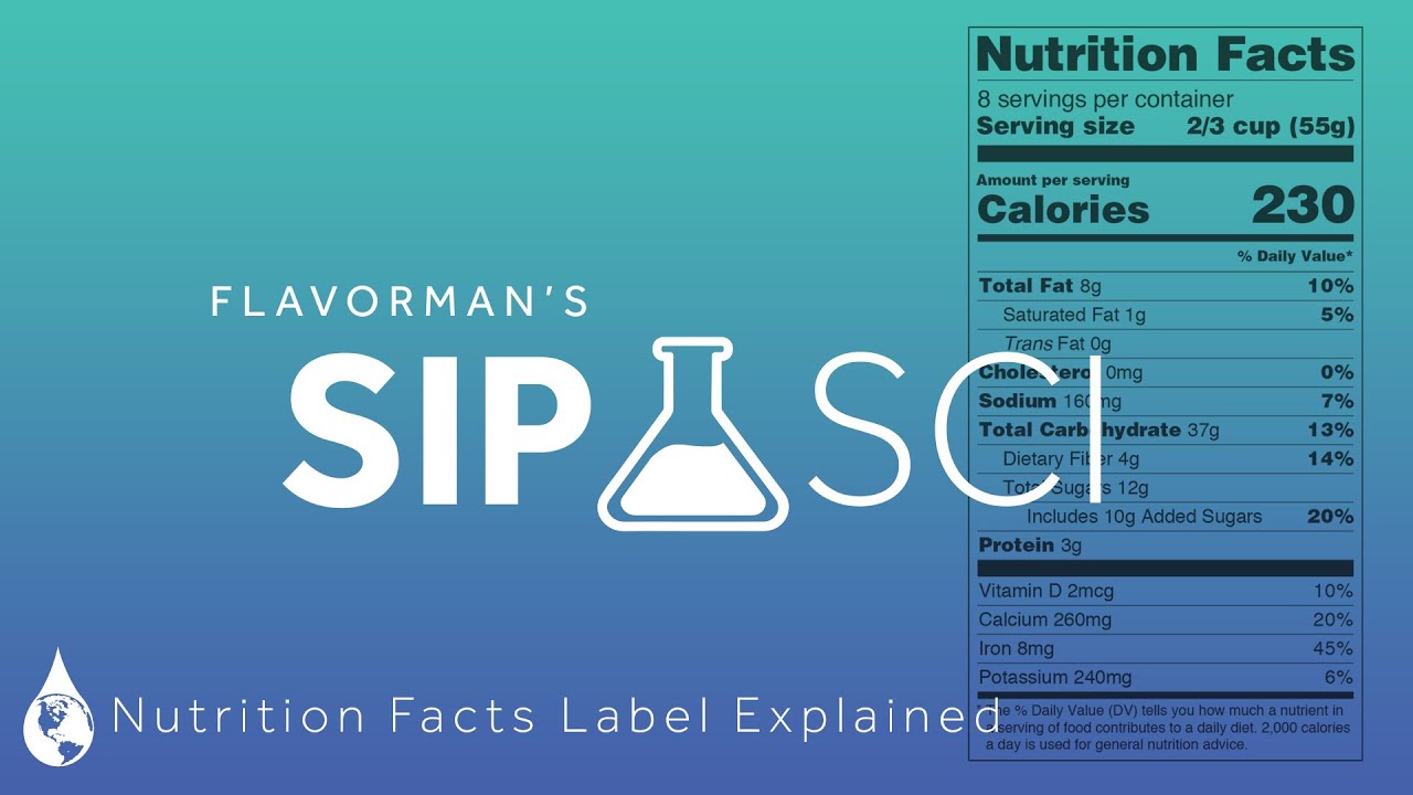 new nutrition facts label explained youtube