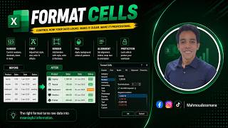 Custom Format cells in Excel | تنسيق الخلايا في الاكسيل