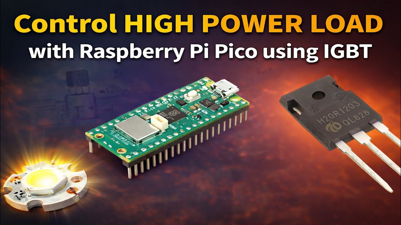Control High Power Load With Raspberry Pi Pico W Using IGBT