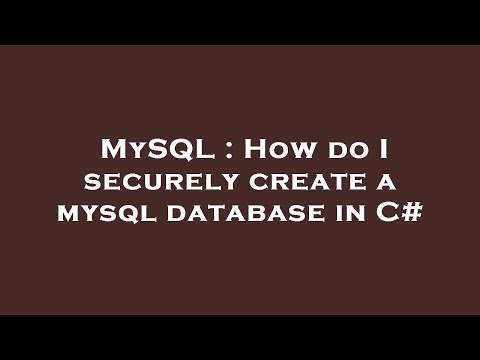 MySQL : How