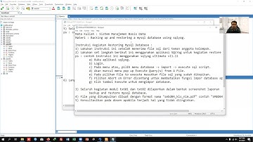 Back Up dan Restore Database dengan SQLYog #dosen SMBD04