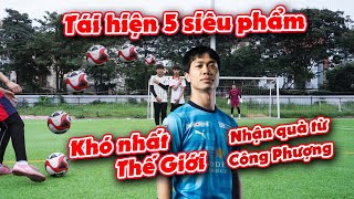 Thử thách bóng đá tái hiện 5 siêu phẩm đẹp nhất tại giải JLeague để nhận áo Công Phượng