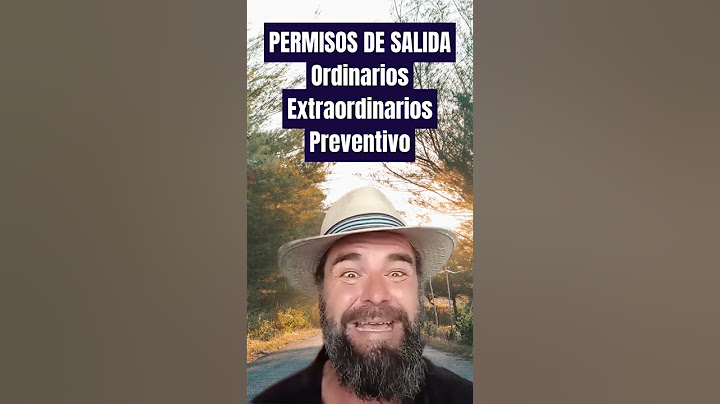 Permisos de salida en prisión/cárcel - Derecho Penitenciario - Funcionario de Prisiones - IIPP