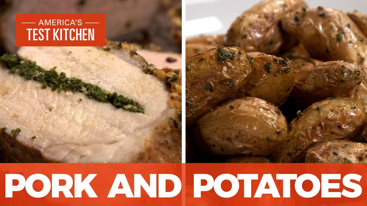How to Make Herb-Crusted Pork Roast and Roasted Fingerling Potatoes | America