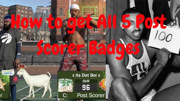 How To Get All 5 Post Scorer Badges NBA 2k17