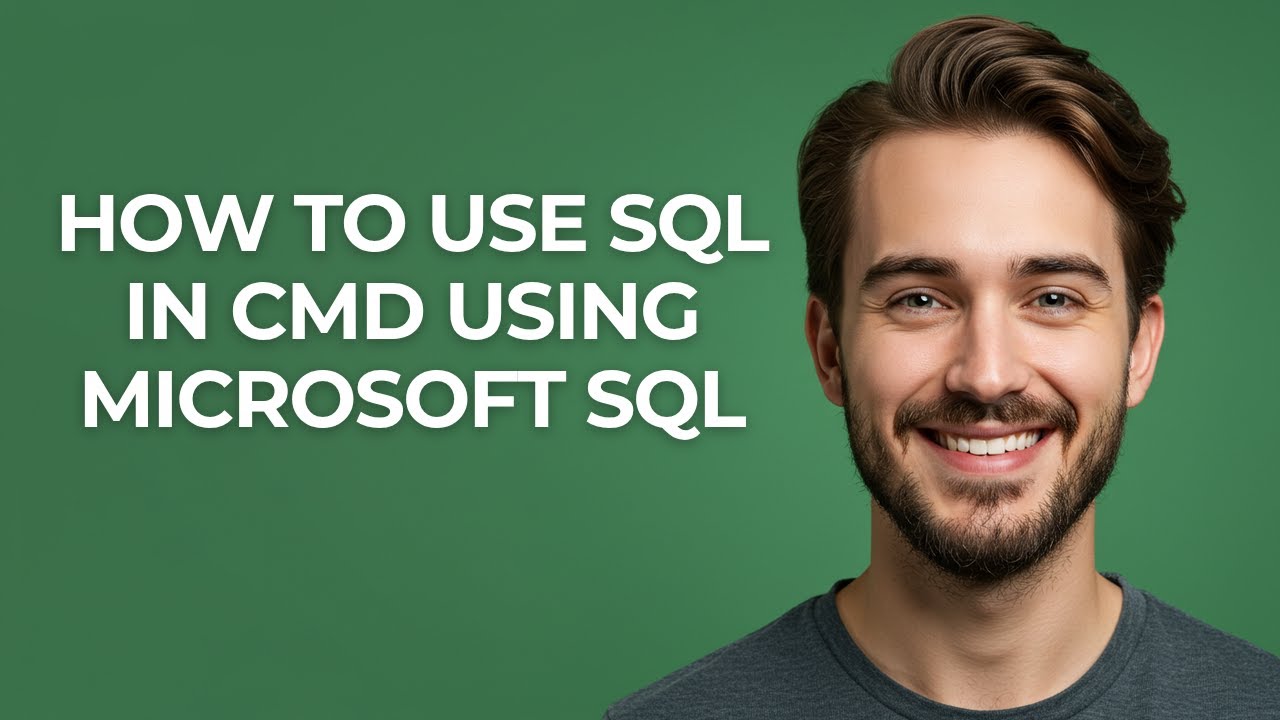 How to Use Sql In Cmd Using Microsoft Sql - GUIDE! - YouTube