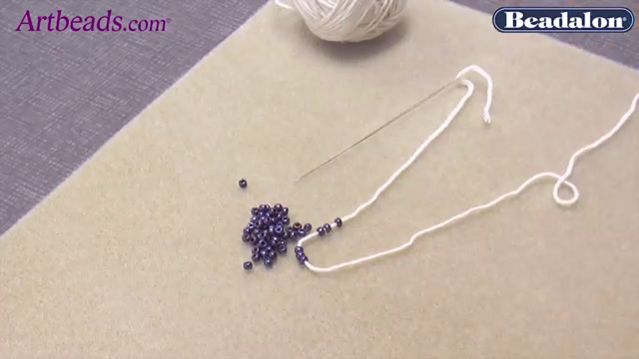 Artbeads Quick Tutorial PreStringing Beads on Yarn for Knitting and Crochet YouTube