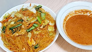 RESEP BIHUN GORENG BUMBU SAMBAL KACANG | COCOK UNTUK JUALAN MENU SARAPAN PAGI