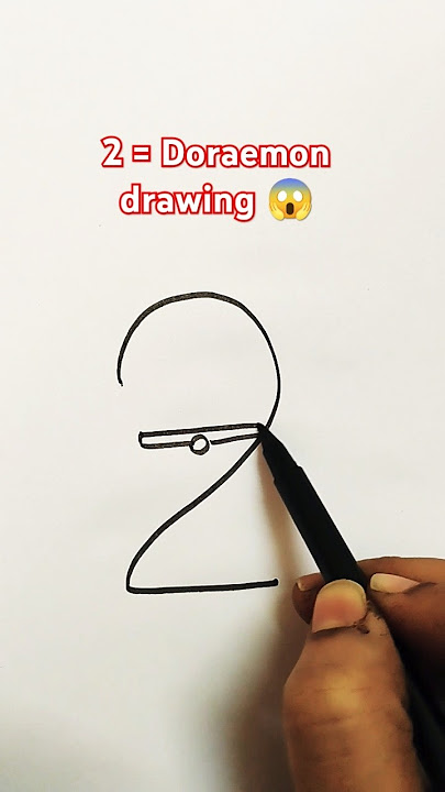 How to draw a doraemon #shortsfeed #doraemon