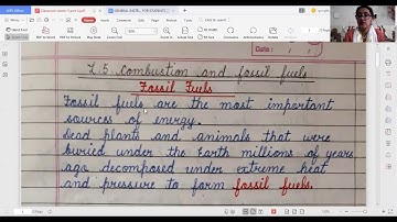 8th - Science - 15.05.2020 - Combustion and Fossil Fuels ( Part 4 )