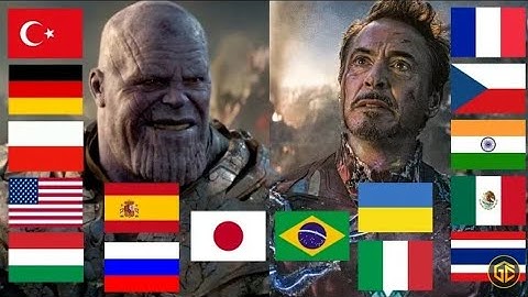 "I am Inevitable" and "I am Iron Man" in 16 Different Languages