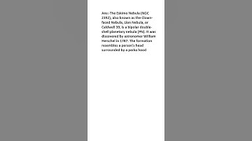 What is Eskimo Nebula?