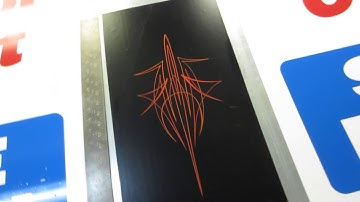 detailed pinstriping closeup for those learning how to stripe