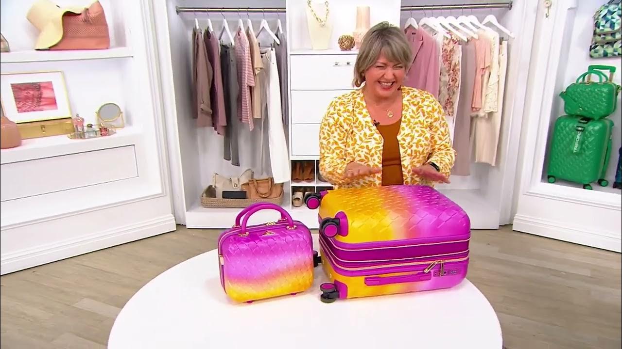 Triforce Hardside CarryOn with Beauty Case and 3 Packing Cubes on QVC