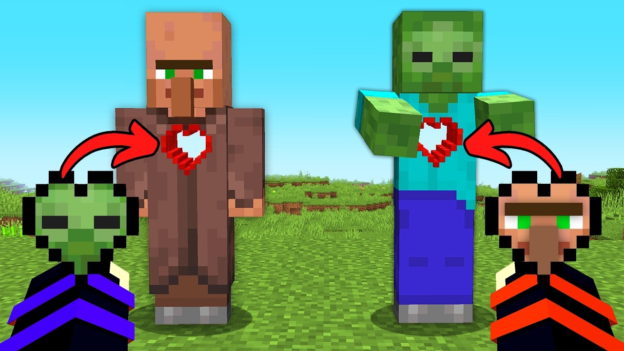 I Swapped Villager Heart In Minecraft