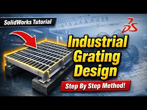 Industrial Standard Grating Design In SolidWorks | Complete Platform Grating Tutorial