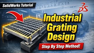 Industrial Standard Grating Design In SolidWorks | Complete Platform Grating Tutorial