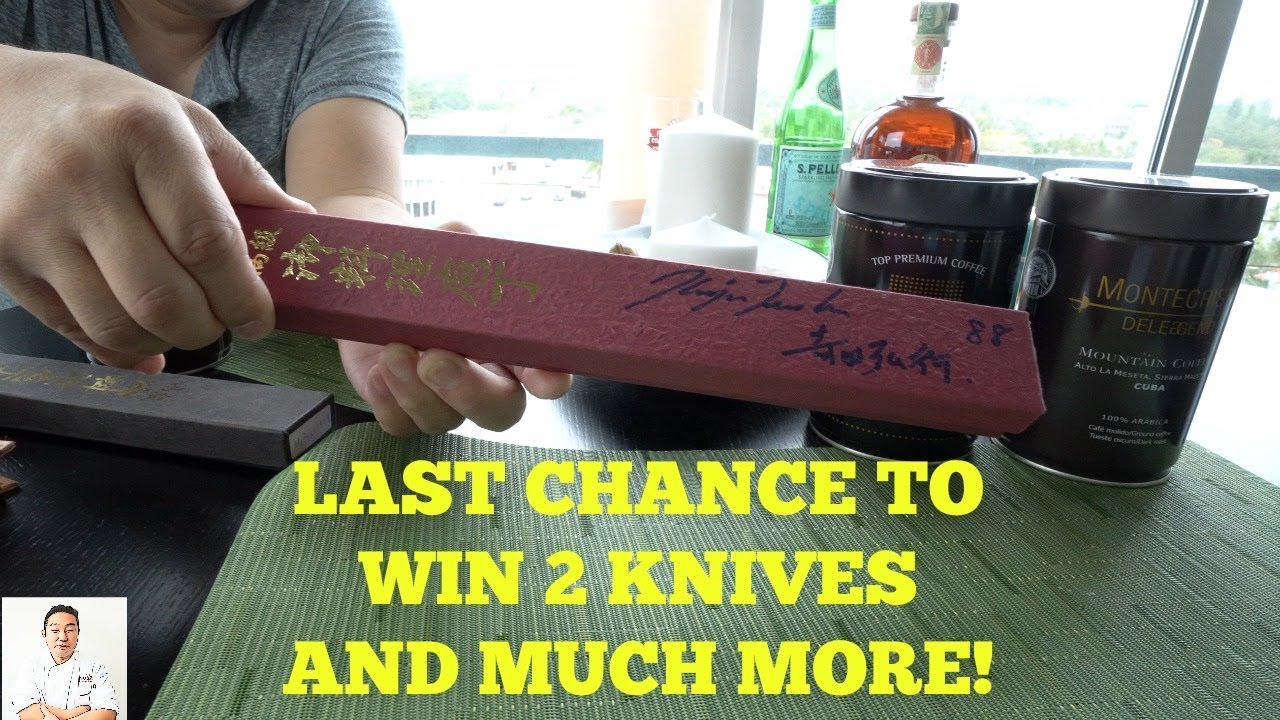 Knife and Other Giveaways Details Here | Subscribe, Comment, Like and Win | Hiroyuki Terada - Diaries of a Master Sushi Chef