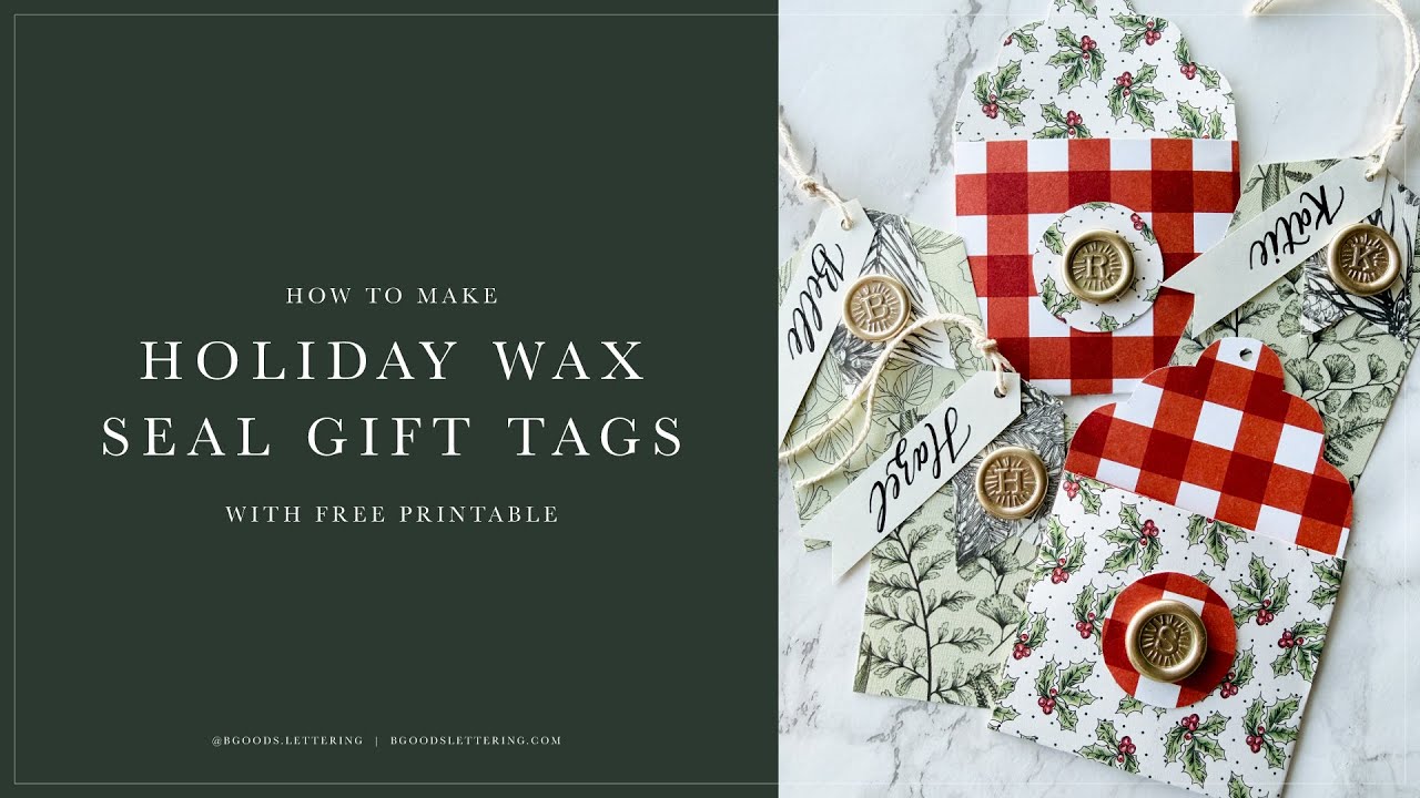 How to Make Holiday Wax Seal Gift Tags