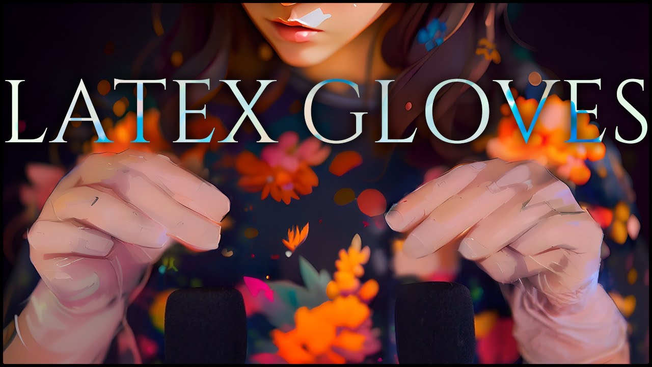 ASMR Sleep Inducing LATEX GLOVES sound 💎 UP-CLOSE Trigger, No Talking
