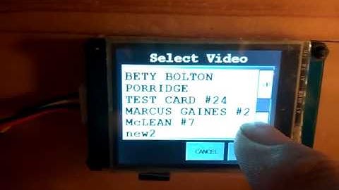 Arduino Mechanical TV #30 - Mockup File Selection Dialog