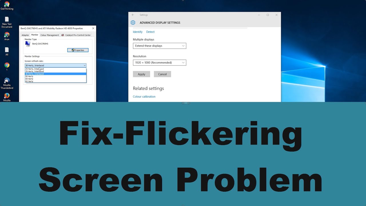 Screen Flickering Windows 10 7 8 Solved Fix It In 2 Minutes YouTube