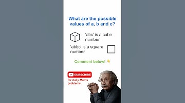 A cube and a square... 🧠 #matholympiad