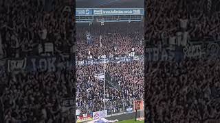 Arminia Bielefeld Fans vs Rot Weiss Essen #arminiabielefeld #südtribüne #ultras #rwe #rotweissessen