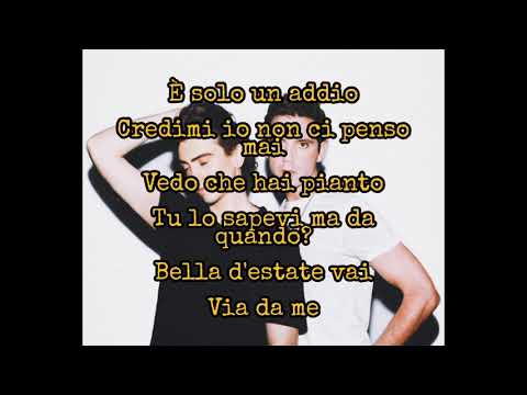 Bella D'Estate, cover by Mika & Michele Bravi, lyrics