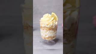 Easy and yummy no bake lemon dessert cups 😍 Recipe in videos 🤗 #dessertcups #nobakedessert