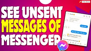 How to see unsent messages of messenger on iPhone 2023 | PIN TECH |