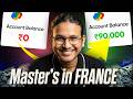 Forget USA/UK? Study in France with ₹90,000/Month Scholarship!