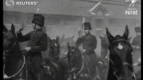 Musical drive, Royal Horse artillery practice famous drive in preparation for Royal tourna...(1928)