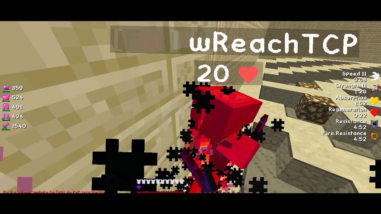 ✔ COMO BATER DE LONGE + TOMAR 0KB + TER UM HIT DETECTION BOM NO MINECRAFT!