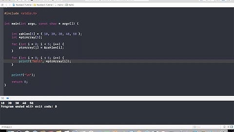 C Programmieren mit Xcode - Arrays mit Pointern