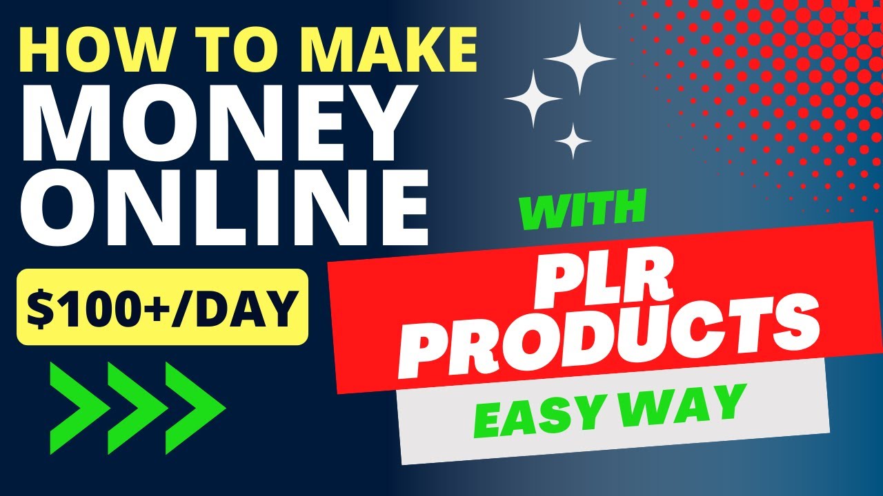 How To Make Money Online With PLR Products $100+ Per Day Easy Way # ...