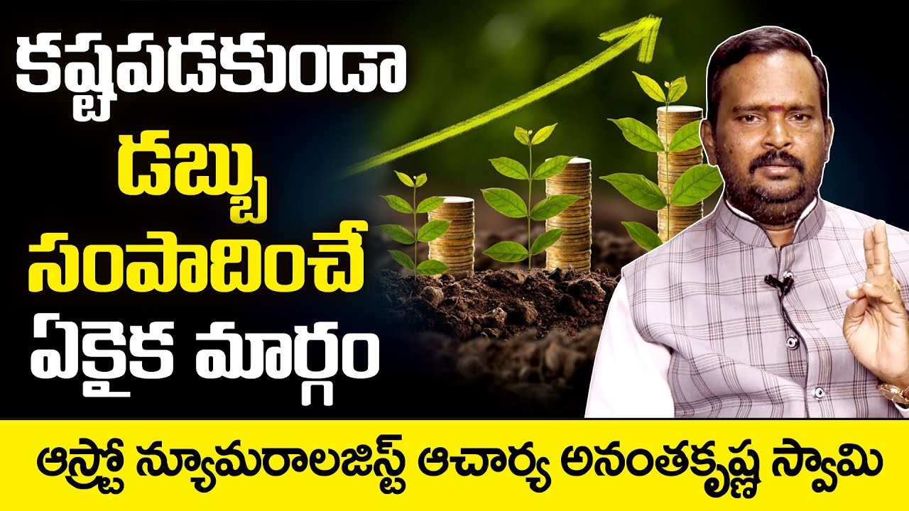 How To Earn Money: Anantha Acharya Krishna Swamy about Easy Way To Earn Money | Suman TV