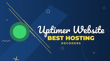 How To Make A Uptimer Website | DECΩDERS™