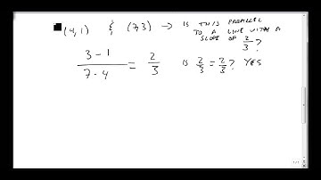 Determine Whether Lines are Parallel or Perpendicular Using Slope