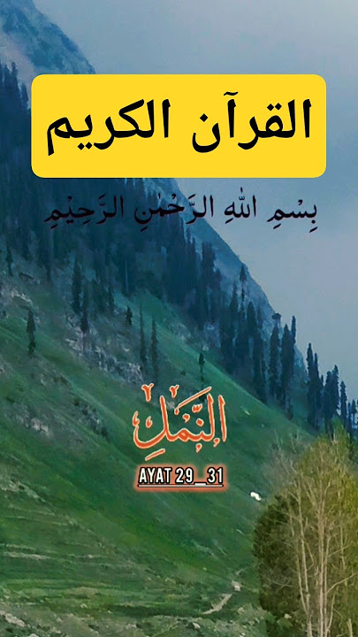 beautiful recitation sorah e Al Namal ayat 29_31 Alquran ul Kareem by voice of Qari Yousuf Al Ayoub